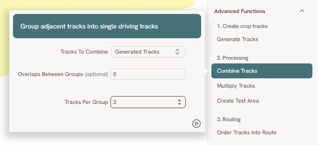 Configure Combine Tracks