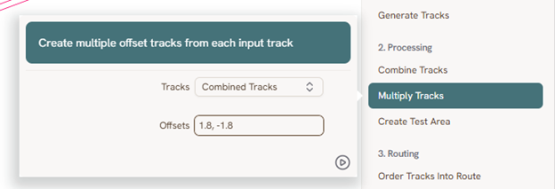 Configuring Multiply Tracks