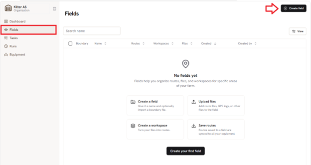 Create fields