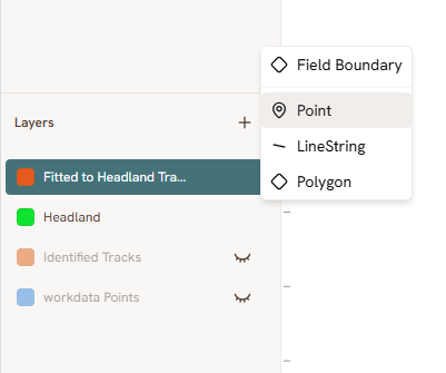 Creating a point layer for the start point