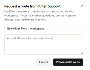 Delegate to Kilter support request form