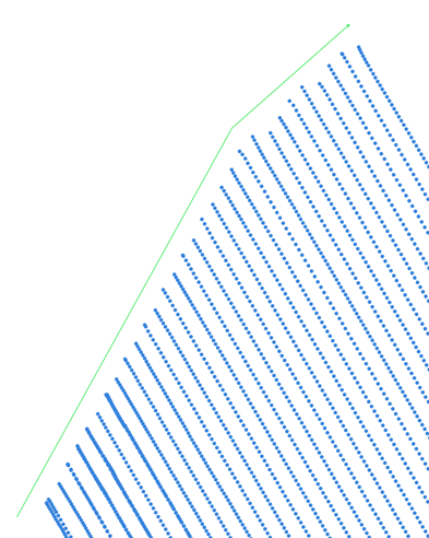 Manually drawn headland
