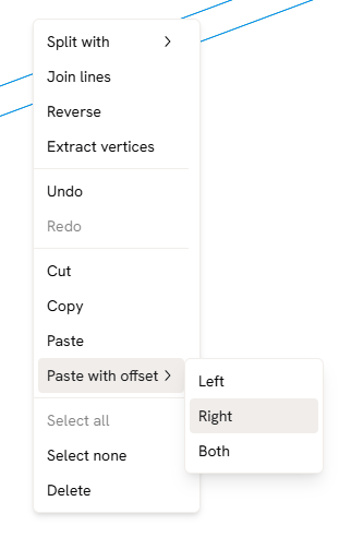 Paste with offset