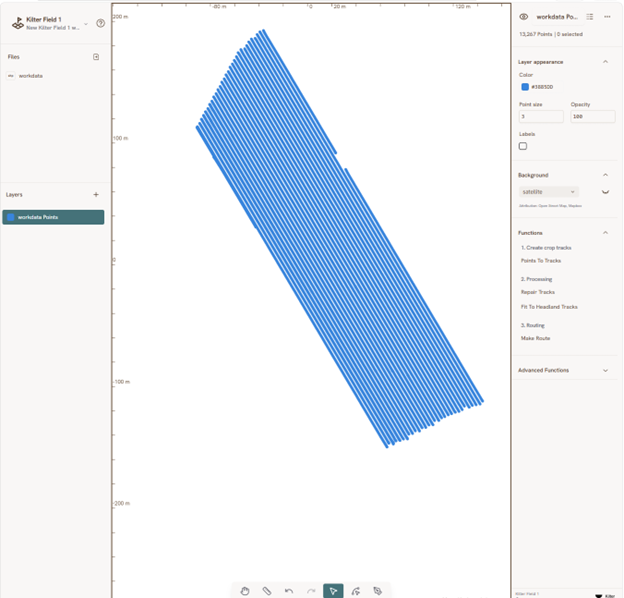 Point workdata example