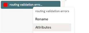 Selecting Attributes from right click menu
