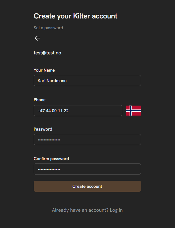 create account 4